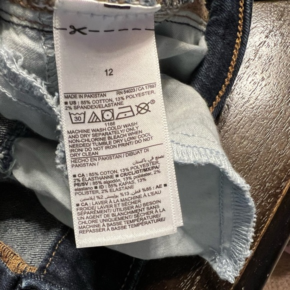 Women’s old navy size 12 mid rise rockstar super skinny Blue Denim Jeans - Picture 7 of 8